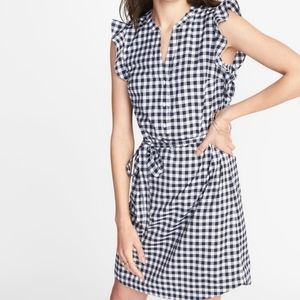 Old Navy Blue Gingham Dress ~ NWT ~ M Tall